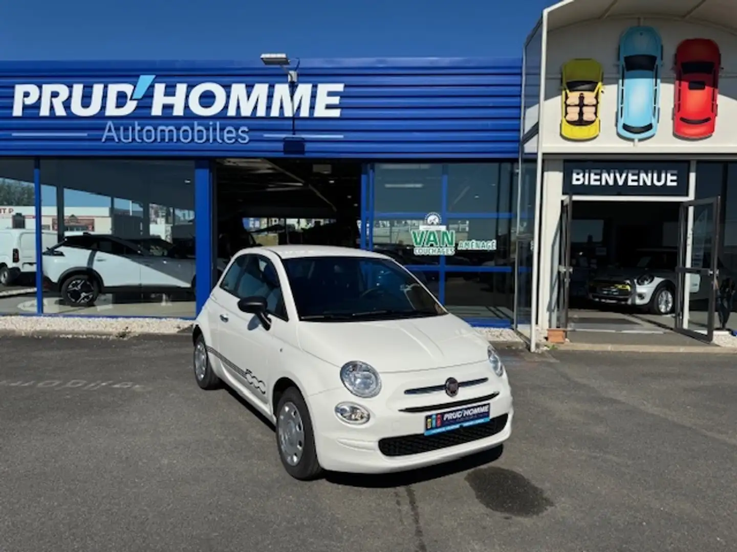Fiat 500 1.0 70CH HYBRIDE BSG S\u0026S CULT Blanc - 1