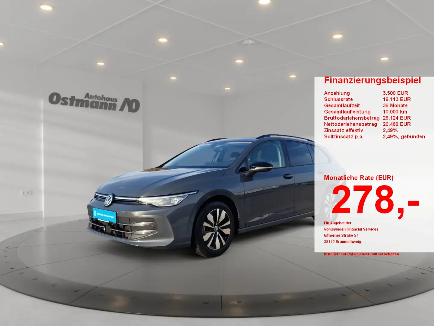 Volkswagen Golf Variant Golf VIII Variant 1.5 eTSI  W Goal 360 ACC AHK Grau - 1