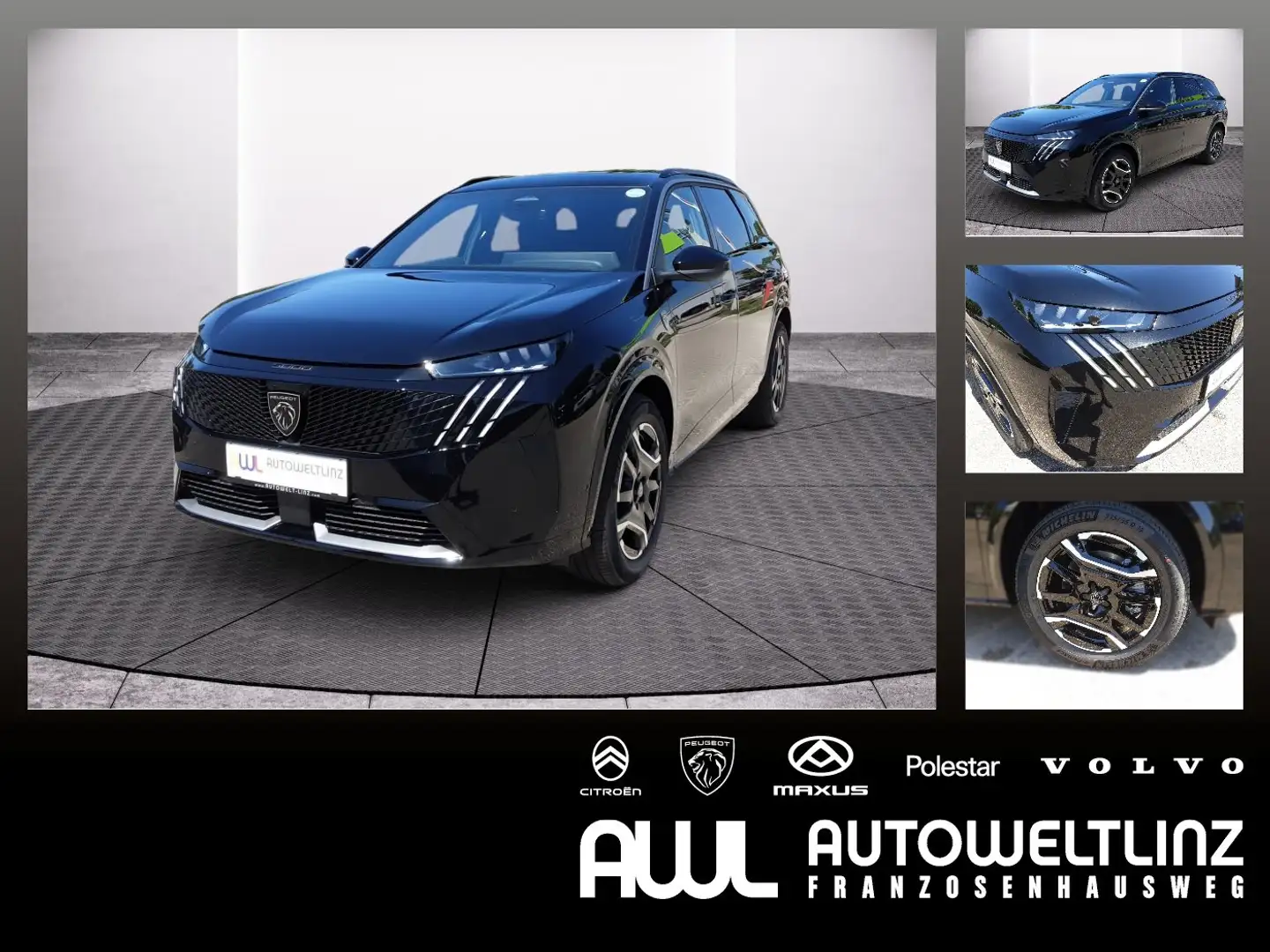 Peugeot 5008 GT Elektro 210 ACC+LED+Navi+SHZ+PDC Schwarz - 1
