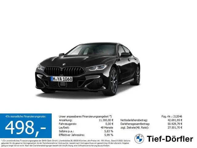 BMW M850 i xDrive Gran Coupé LASER/INT/hk/360/S-LÜFT