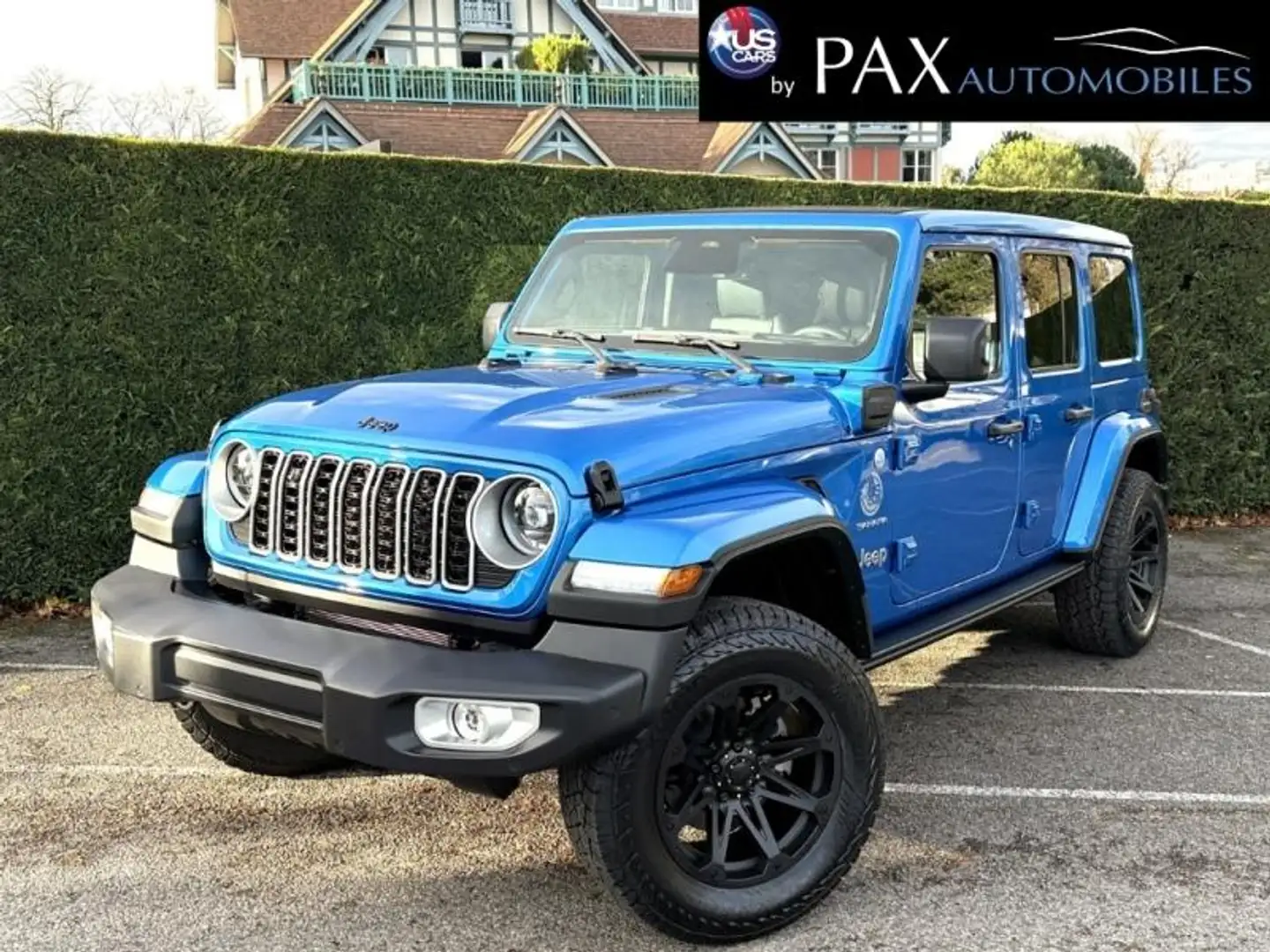 Jeep Wrangler 2.0 T 380ch 4xe Sahara Command Trac Bleu - 1