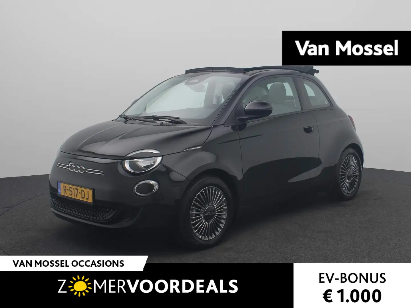 Fiat 500e C Icon 42 kWh | Navigatie | Climate Control | Crui Zwart - 1