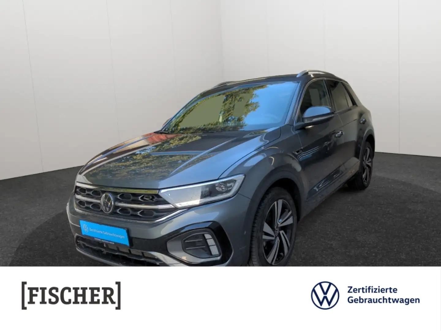 Volkswagen T-Roc 1.5TSI DSG R-Line Matrix Navi Rear View ACC Beats Grau - 1