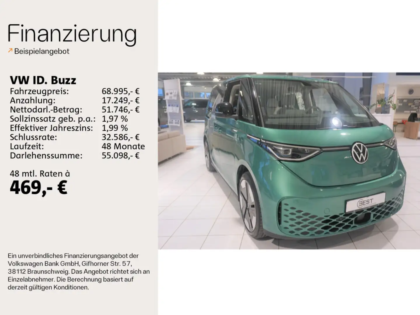 Volkswagen ID. Buzz Pro 150 kW (204 PS) IQ Light, Navi, Kli Wit - 2