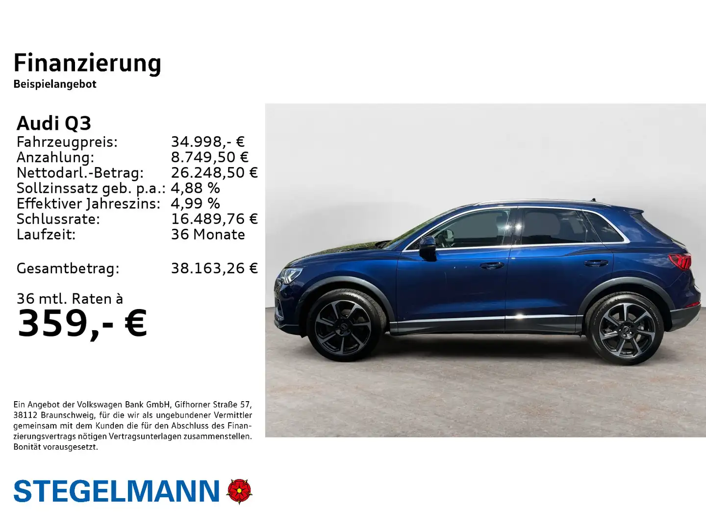 Audi Q3 40 TDI qu. S-Tronic advanced Bleu - 2