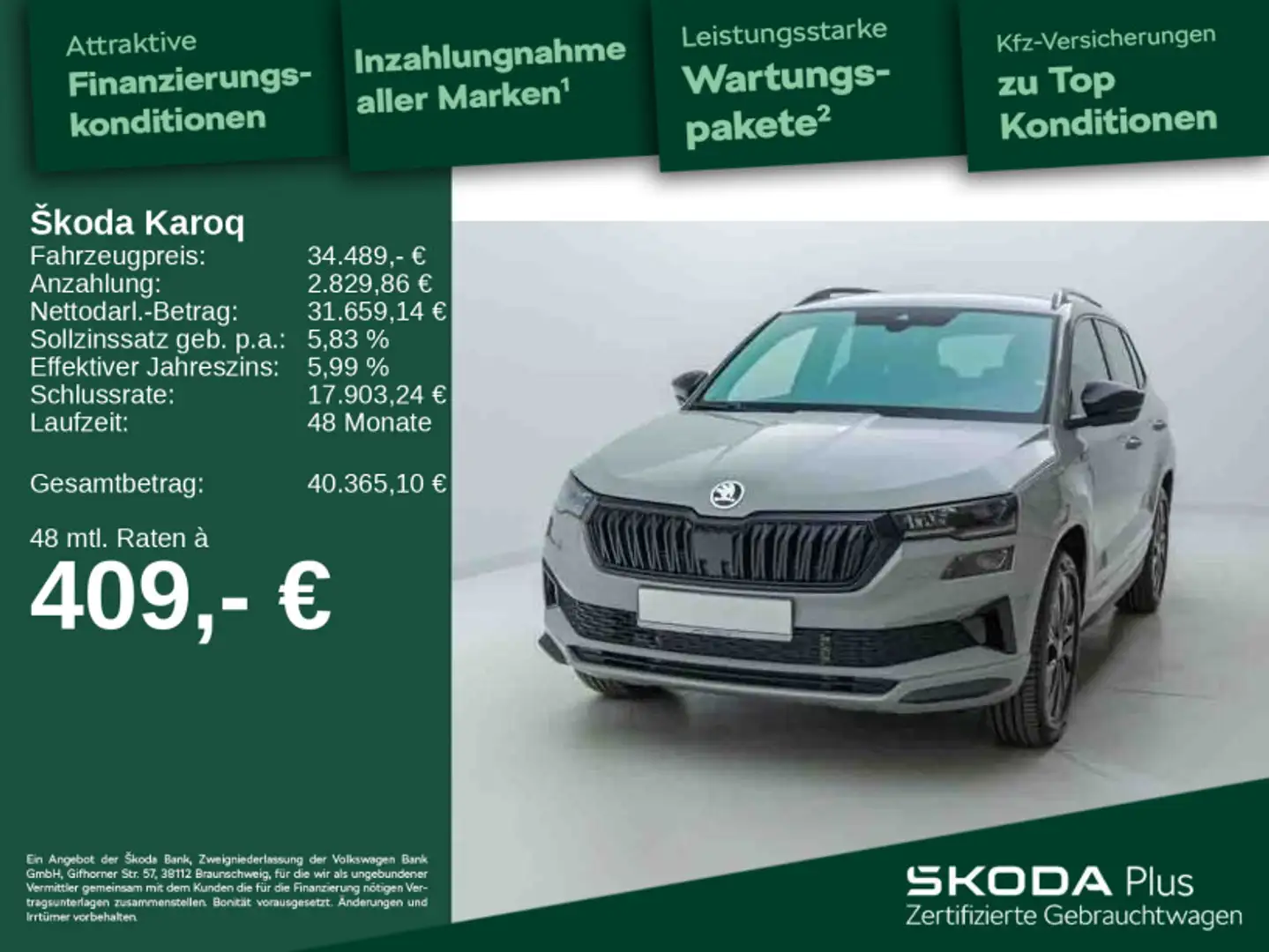 Skoda Karoq Sportline Grau - 1