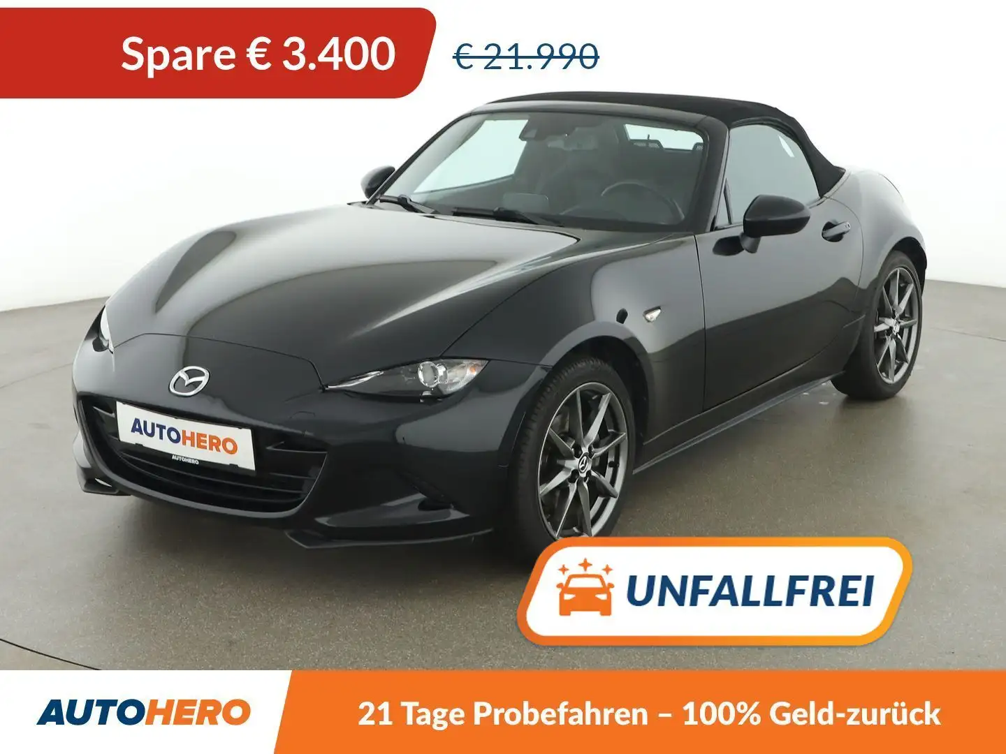 Mazda MX-5 2.0 Revolution Top *NAVI*SPUR*TOT*BOSE* Schwarz - 1
