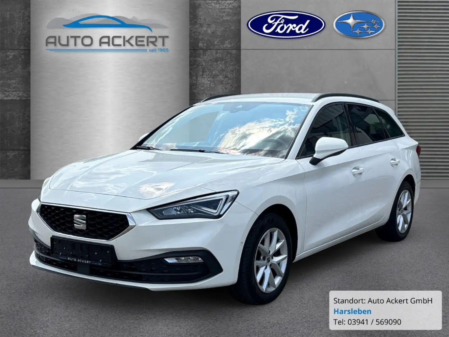 SEAT Leon SP Sportstourer Style 2.0 TDI 110 kW EU6d 7-Gang A Blanc - 1