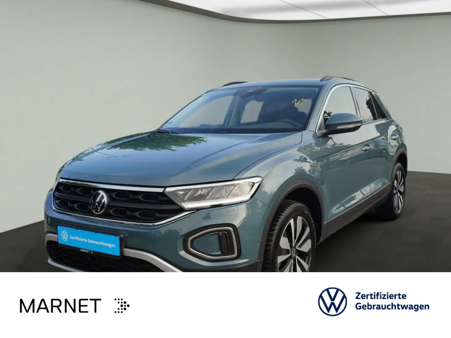 Volkswagen T-Roc Volkswagen T-Roc Life MOVE 1.0 NAVI*AHK*LED*ASG Blauw - 1