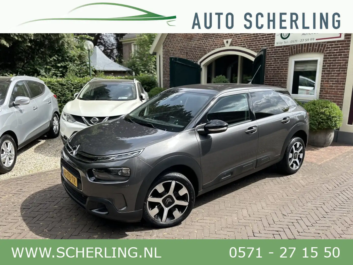 Citroen C4 Cactus 1.2 PT 110pk Shine Leder, Navi, Camera, Carplay, 1 Gris - 1