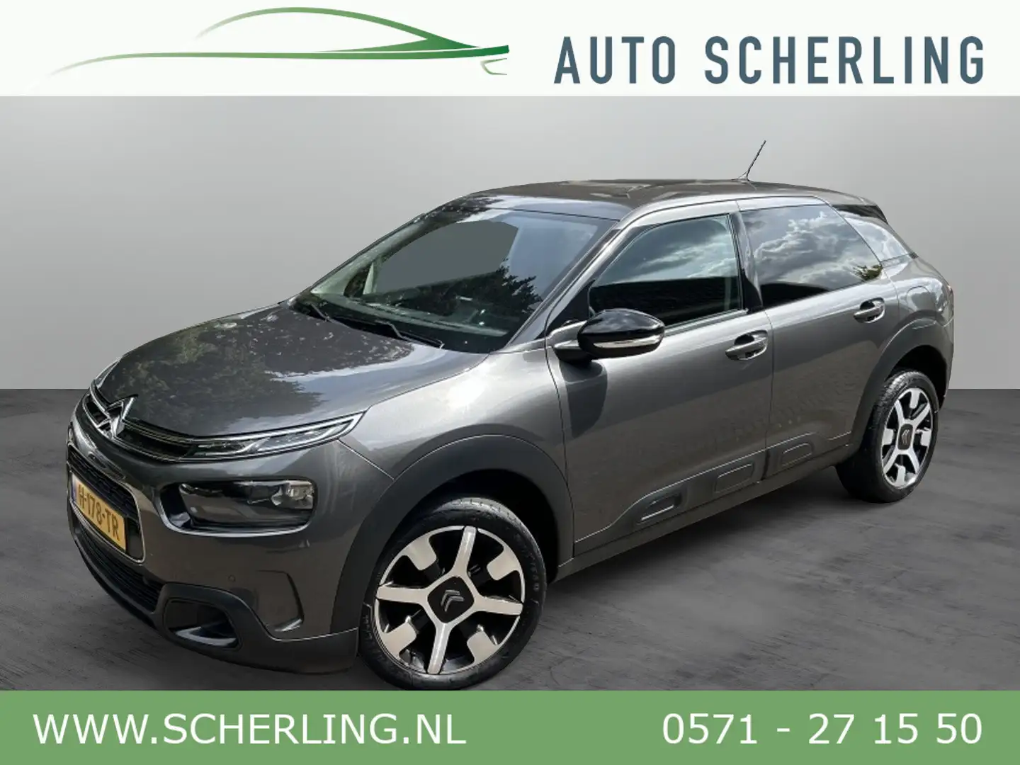 Citroen C4 Cactus 1.2 PT 110pk Shine Leder, Navi, Camera, Carplay, 1 Grau - 1
