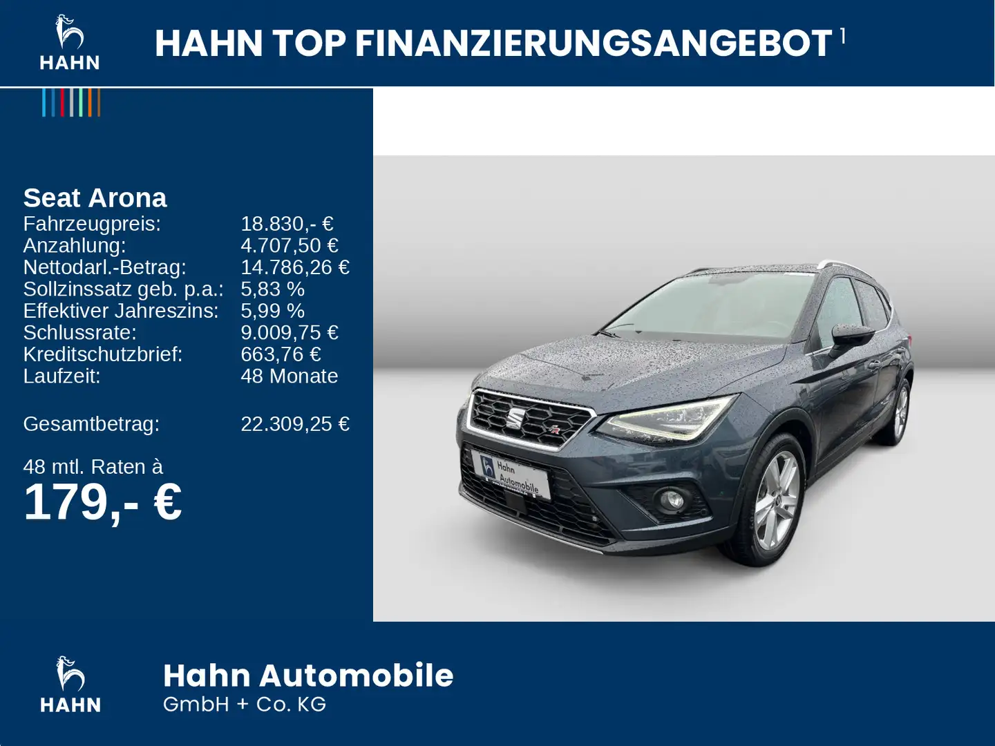 SEAT Arona 1.0TSI DSG FR Navi LED ACC SHZ PLA Cam Grijs - 2
