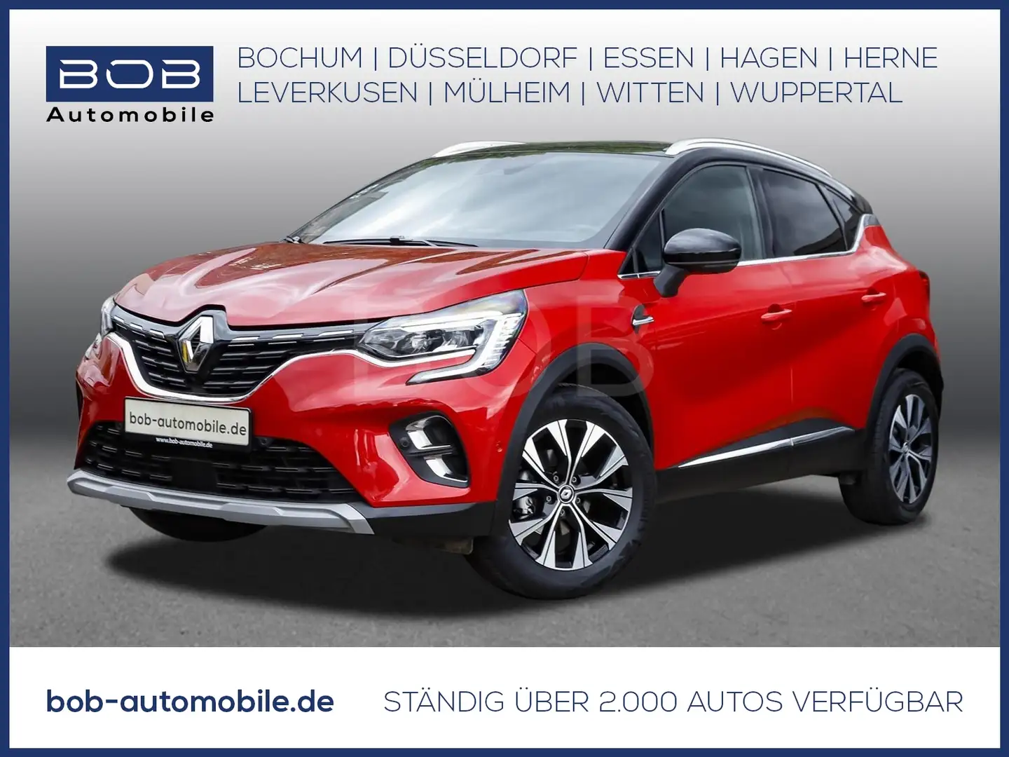 Renault Captur Techno TCe 90 PDC KLIMA NAVI ALU Rood - 1