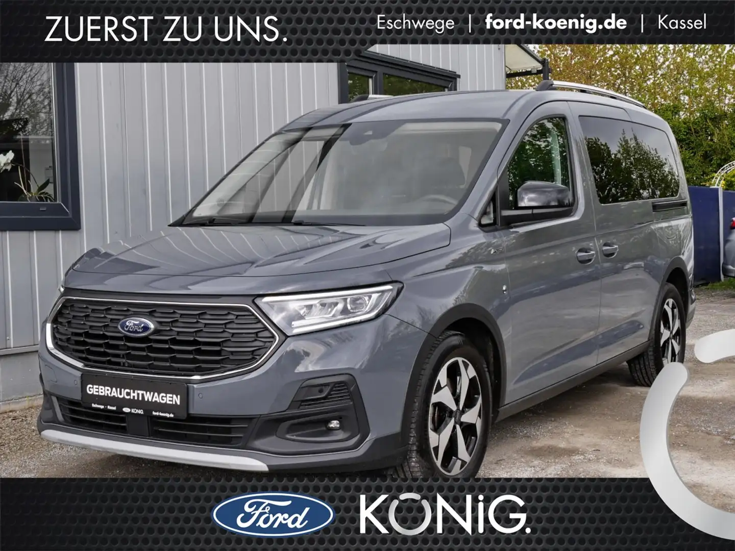 Ford Tourneo Connect Active L2 AHK+Kamera+Sitzheizung Klima Navi Grau - 1