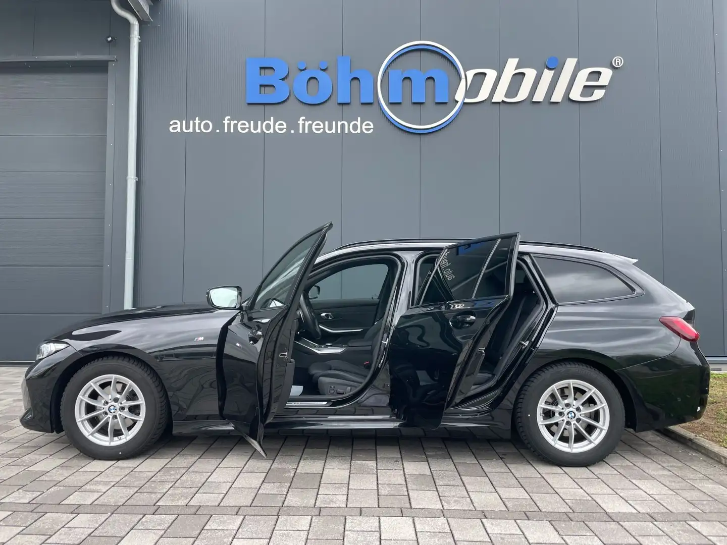 BMW 318 i Touring/M-Sport/AHK/HUD/Memory/Inno/ACC/ Negro - 2