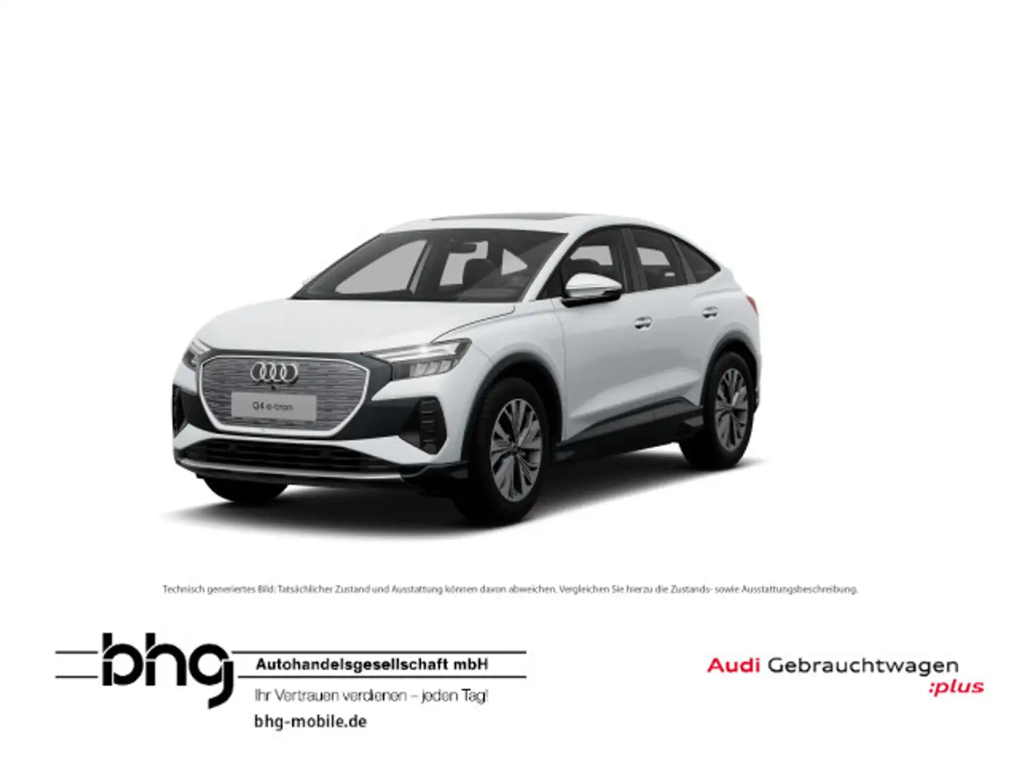 Audi Q4 e-tron 35 Sportback Blanc - 1