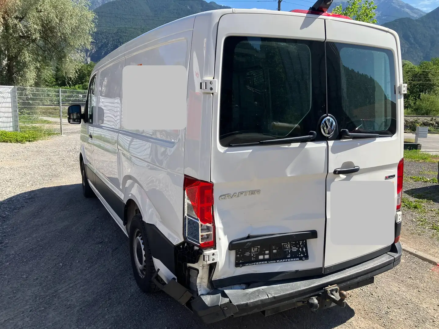 Volkswagen Crafter 2.0 TDI Kasten 35 mittellang 4MOTION Unfallauto Blanco - 2