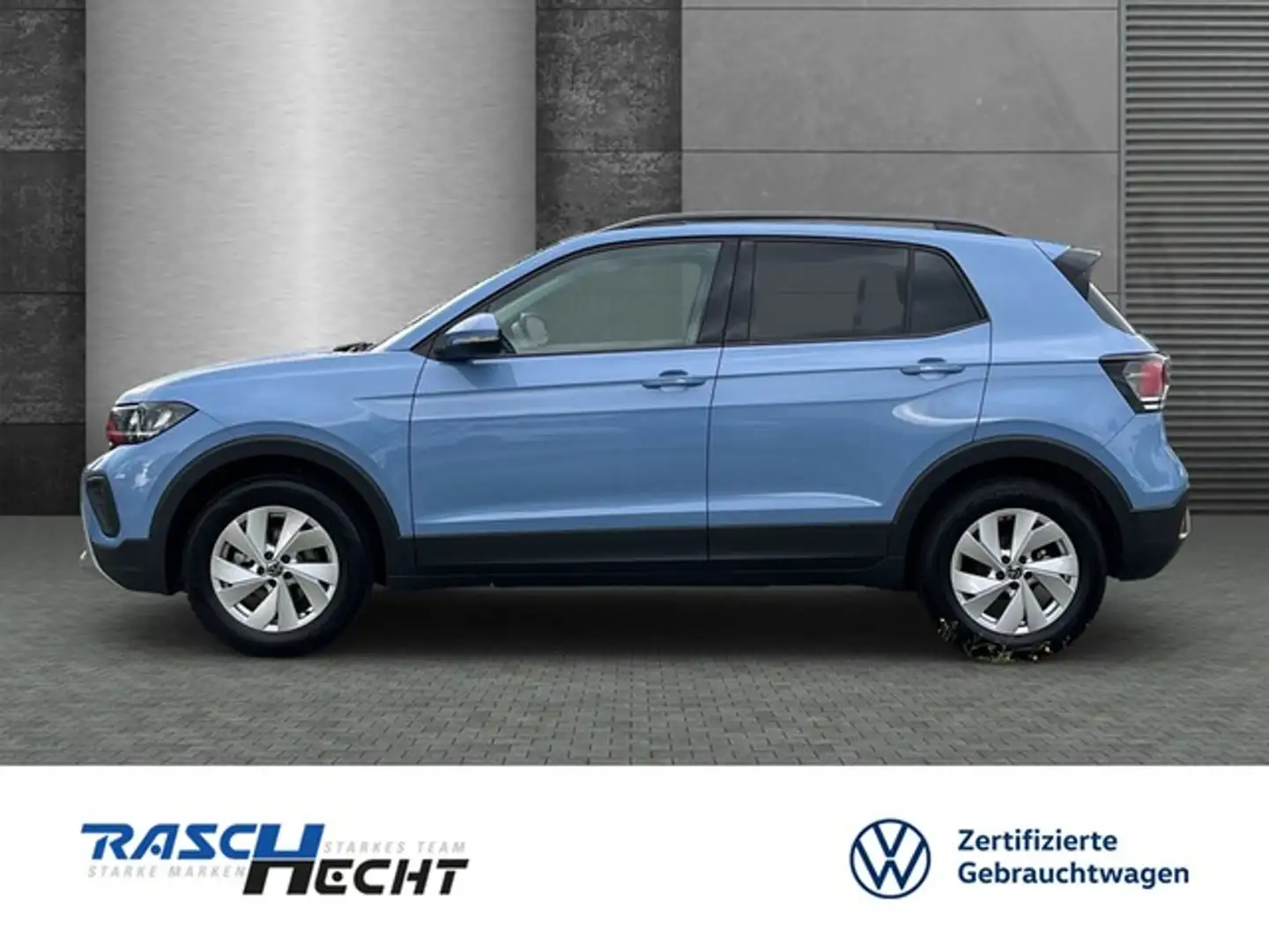 Volkswagen T-Cross Life 1.0 TSI*LED*SHZ*PDC*5 J. GAR* Blau - 2