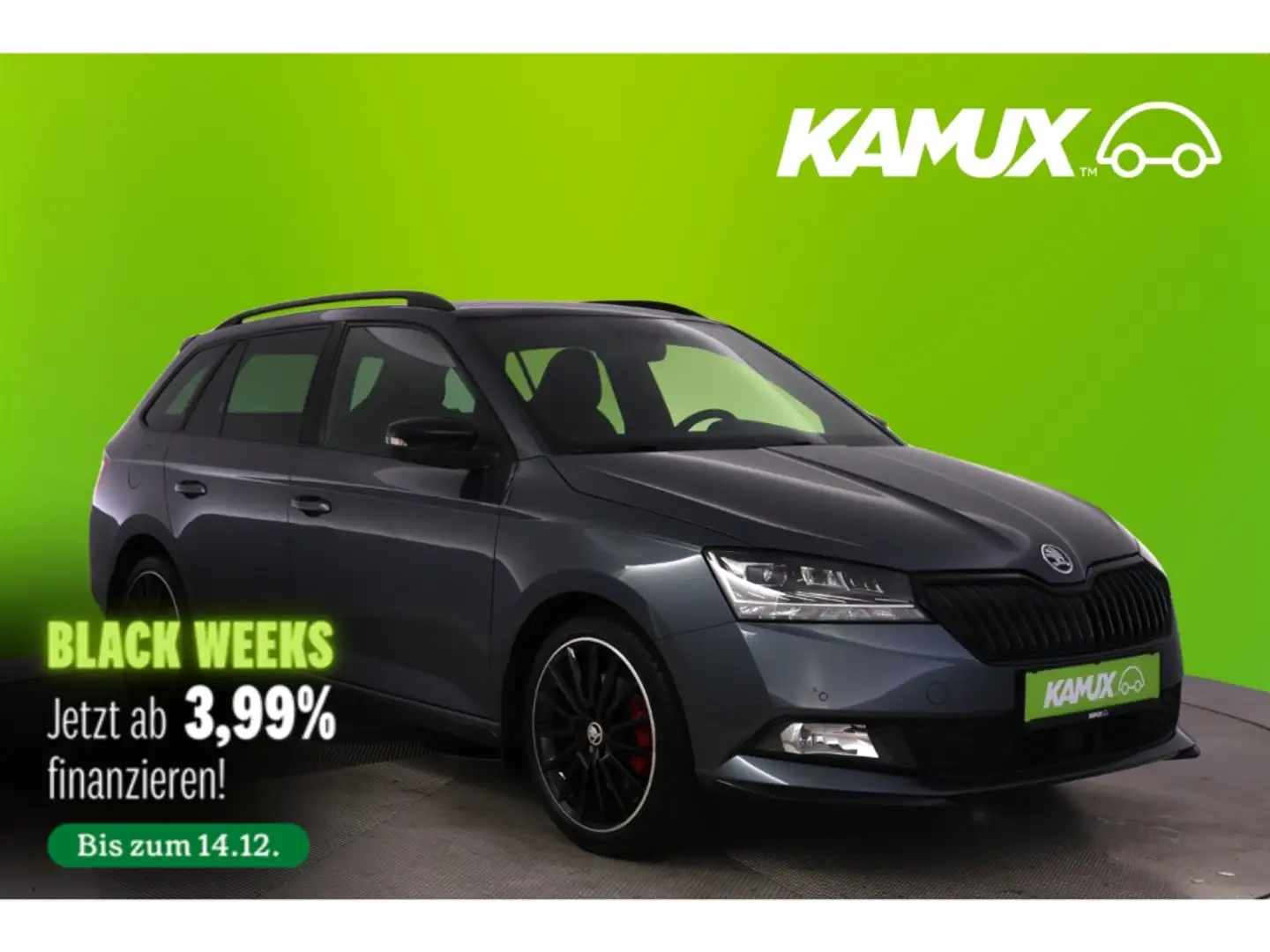 Skoda Fabia 1.0TSI Combi DSG Monte Carlo+LED+NAVI+PDC Gri - 1