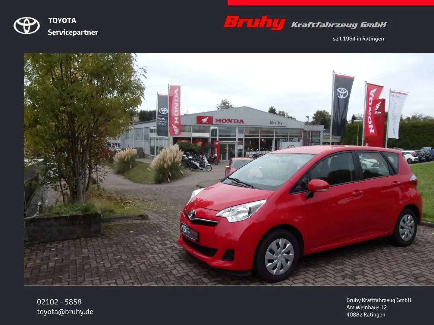Toyota Verso-S Cool Allwetter 1 Hand Aktionspreis Rouge - 1