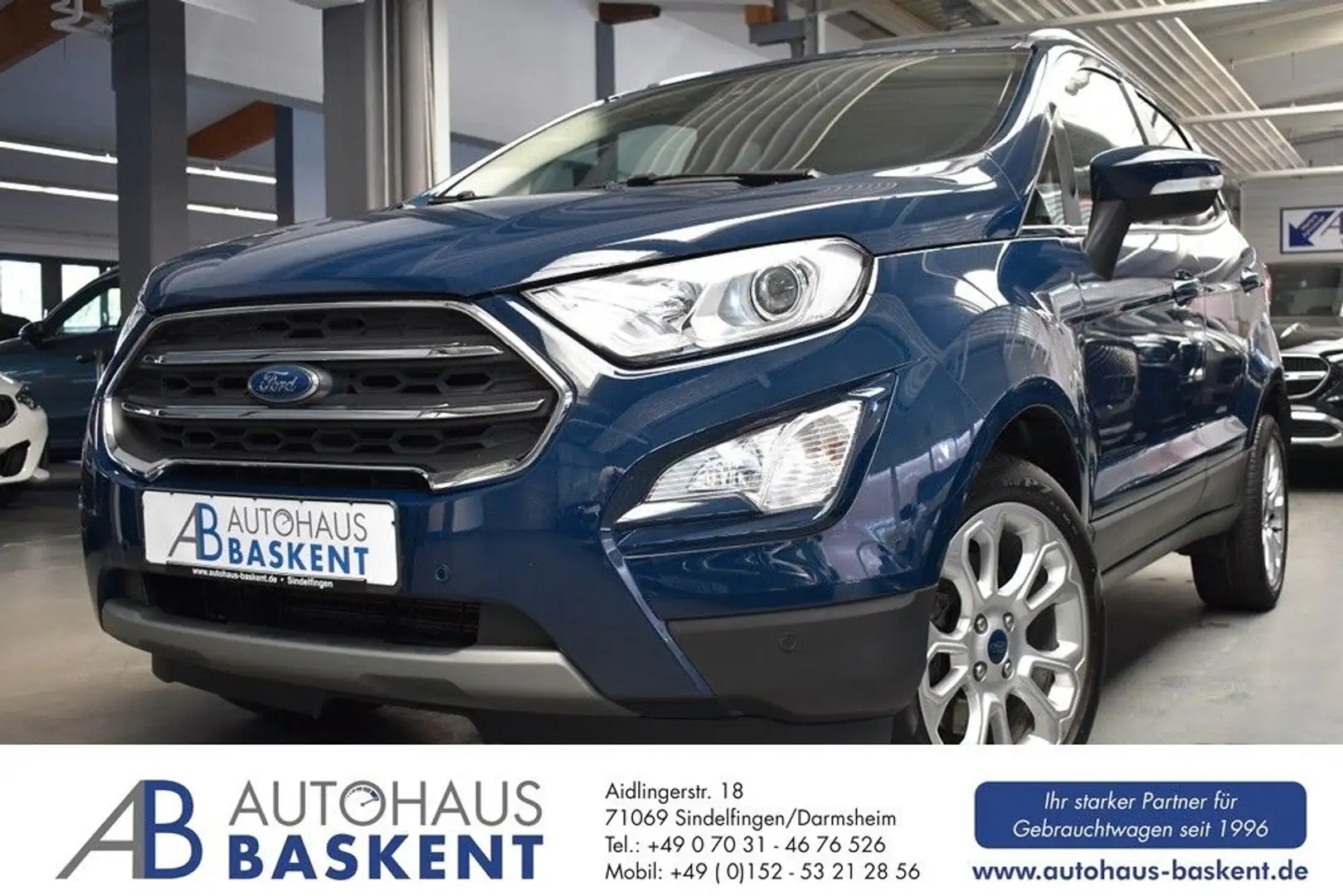 Ford EcoSport Titanium*DIGITAL*NAVI*SHZ*PDC*ALU Blau - 1