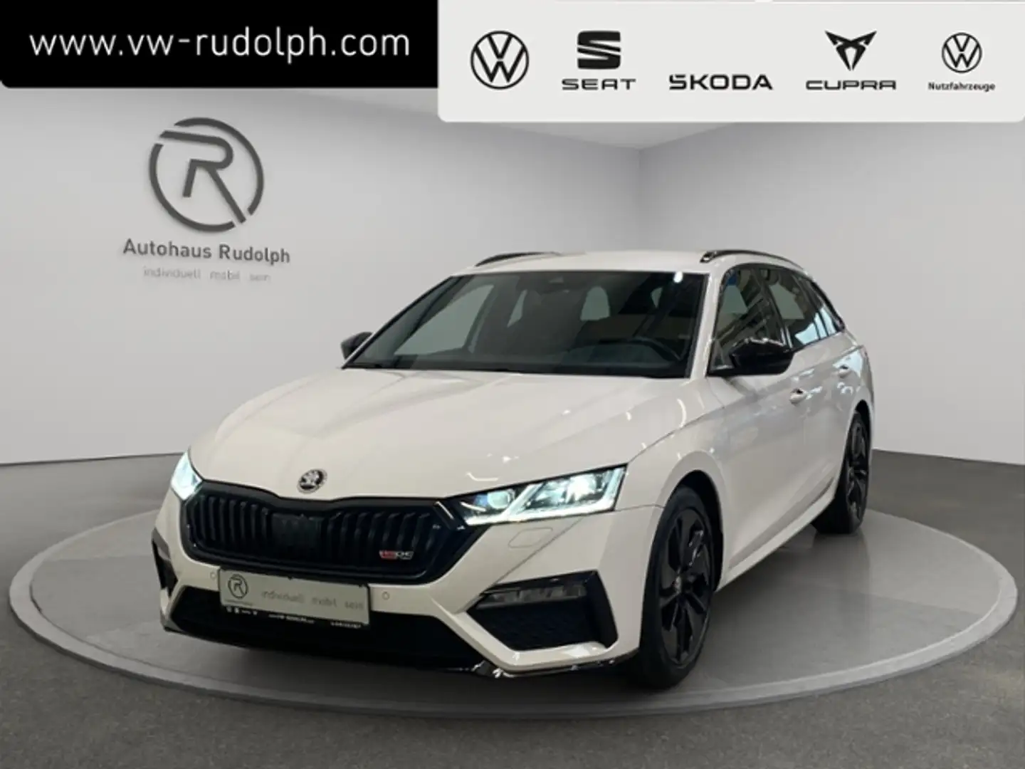 Skoda Octavia RS Combi 2.0 TDI DSG Blanc - 1