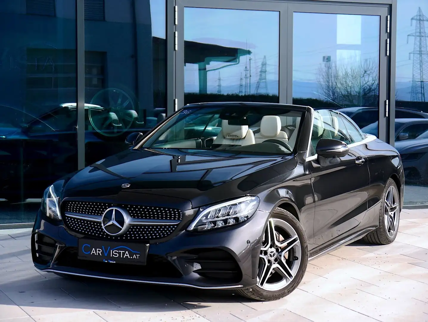 Mercedes-Benz C 220 d Cabrio Aut. AMG-LINE Silber - 2