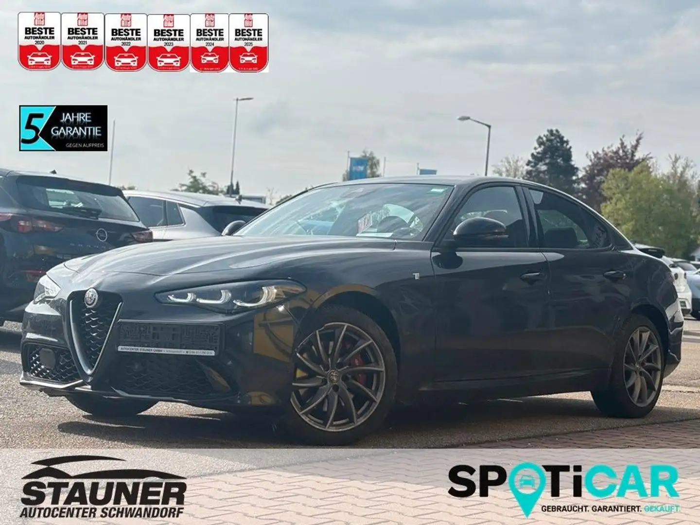 Alfa Romeo Giulia TI 2.0 Turbo S/S AT8 280PS *4X4*MATRIX* Černá - 1