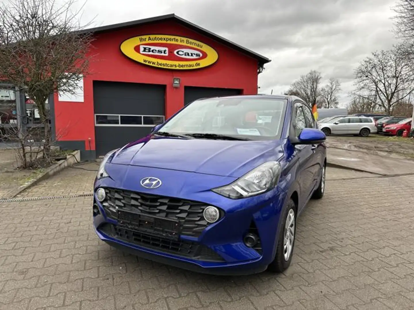 Hyundai i10 Automatik SHZ PDC Car-Play Scheckheftgepflegt Blauw - 1