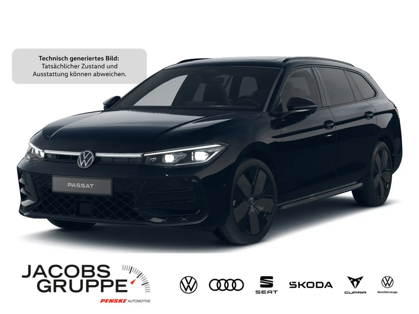 Volkswagen Passat Variant 2.0 TDI R-Line "Black Style" D Schwarz - 1