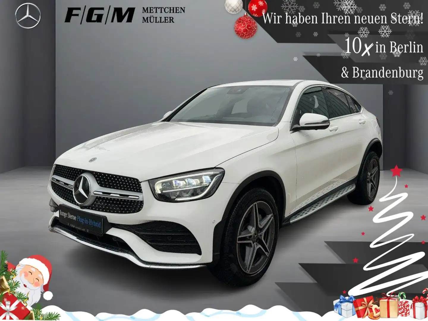 Mercedes-Benz GLC 300 e 4M AMG Line TWA|360|Sitzhz|S-Dach|ePack Weiß - 1