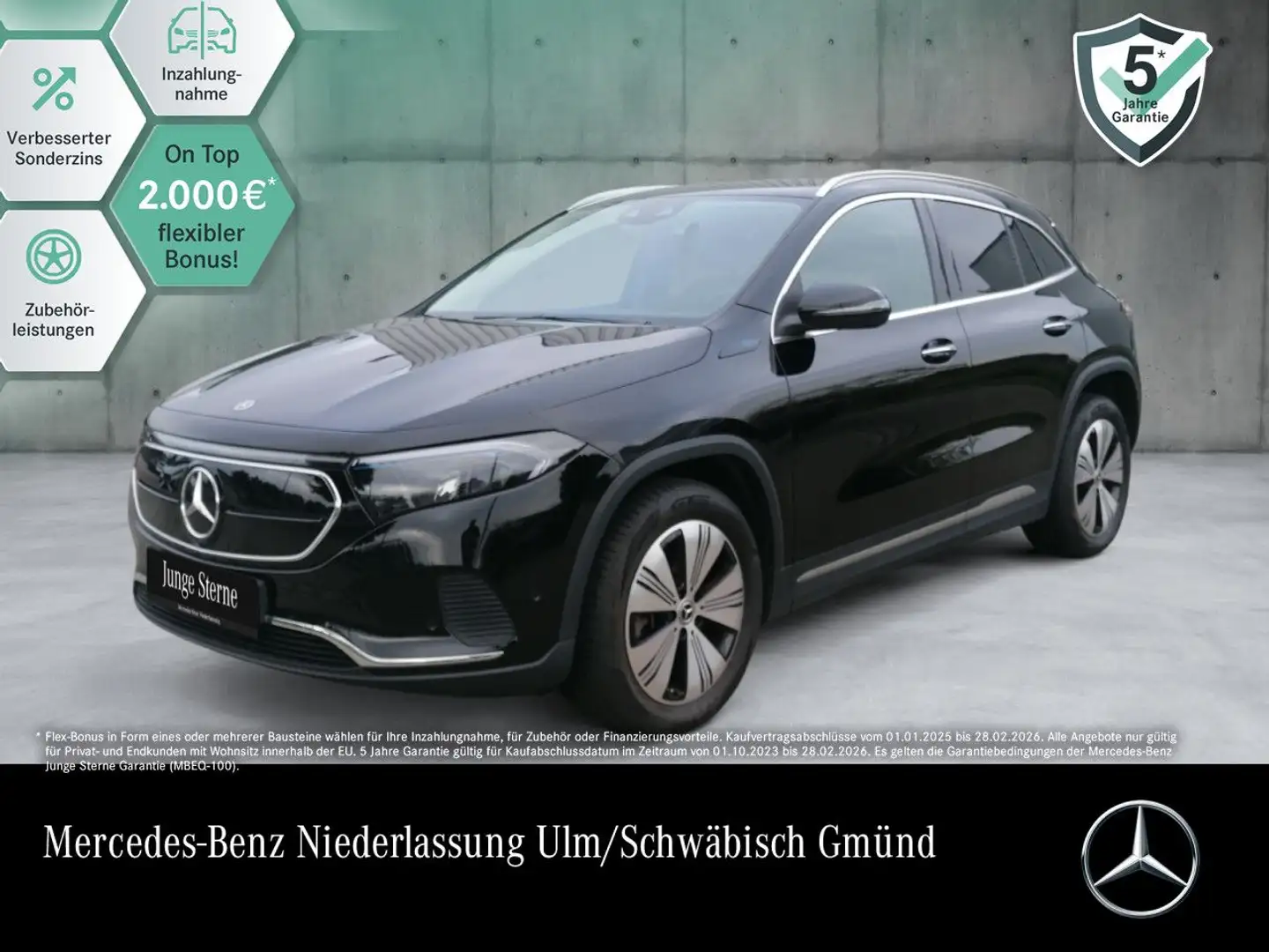 Mercedes-Benz EQA 250 PROG+PLUS-PAKET+KAMERA+MEMORY+HUD+KEYLESS Schwarz - 1