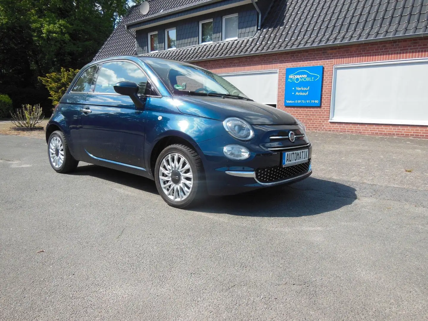 Fiat 500C LOUNGE AUTOMATIK/BT/TEMPOMAT/PDC/ALURÄDER Синій - 1