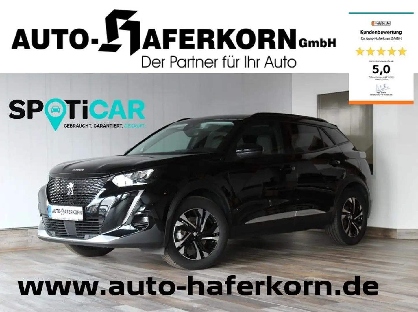 Peugeot 2008 e- Allure Pack 136 EAT8*LED*DAB*SZHZG Noir - 1