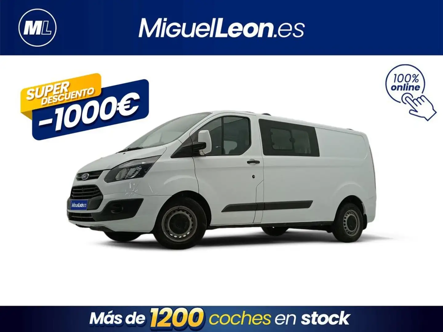 Ford Transit Custom 340 L2 Trend 2.0 TDCI 130CV MT6 E6 Blanco - 1