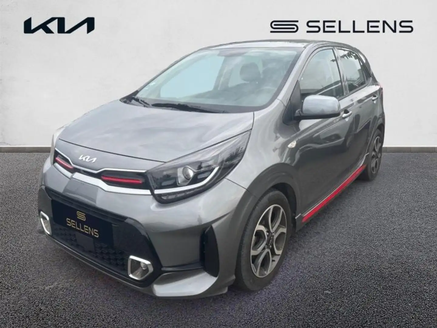 Kia Picanto 1.2 DPi 84ch GT Line Gris - 1