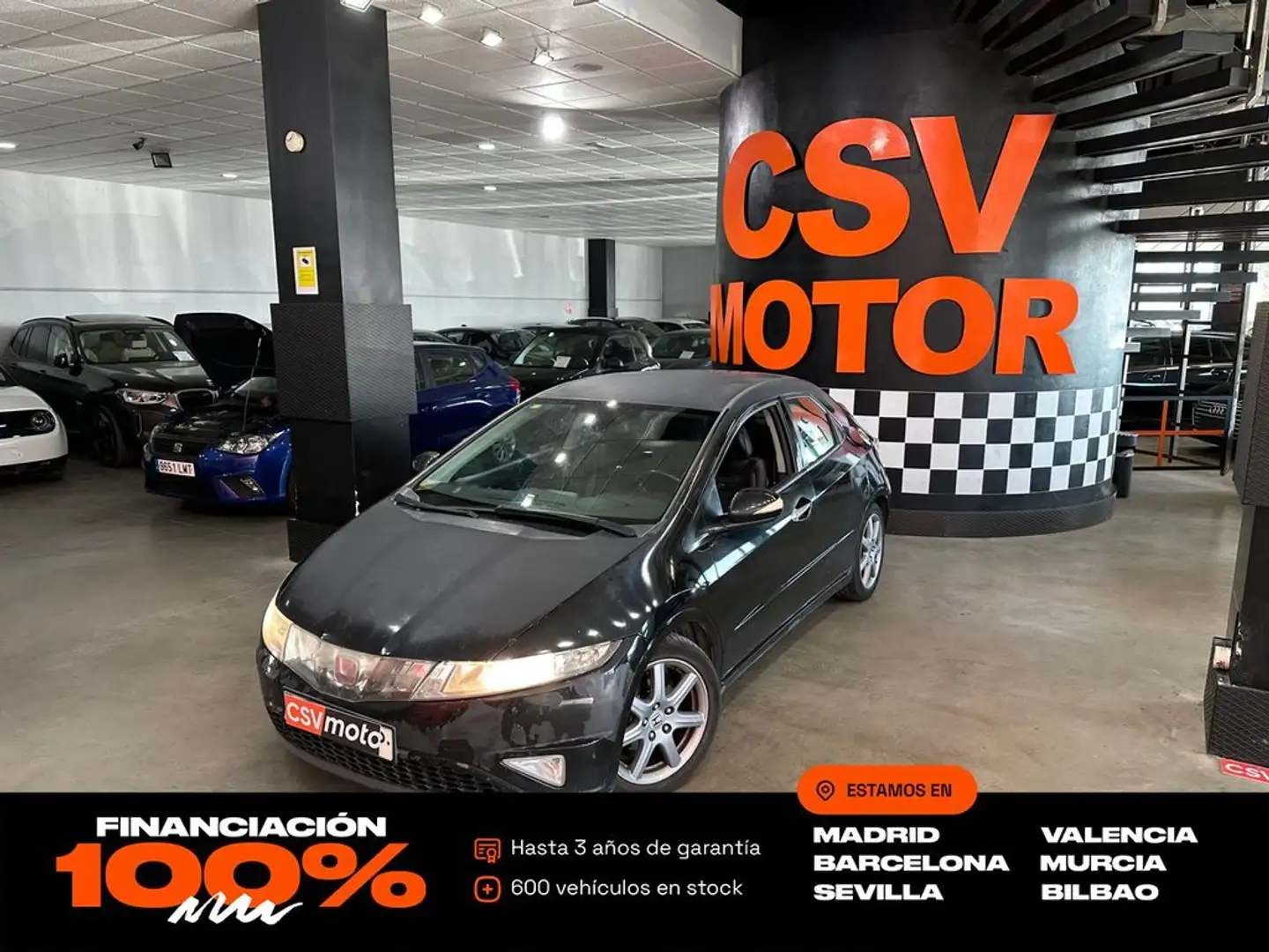 Honda Civic Tourer 1.8 i-VTEC Comfort Aut. Noir - 1