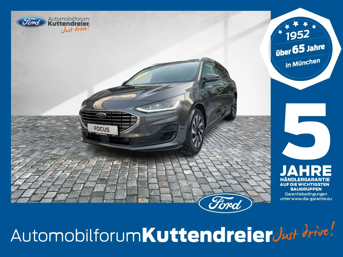 Ford Focus Turnier 1.0 EcoBoost Mild-Hybrid S/S Titanium Grau - 1