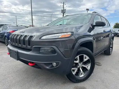 Gray 2017 Jeep Cherokee SUV / Crossover Four-Wheel Drive 9-Speed Automatic