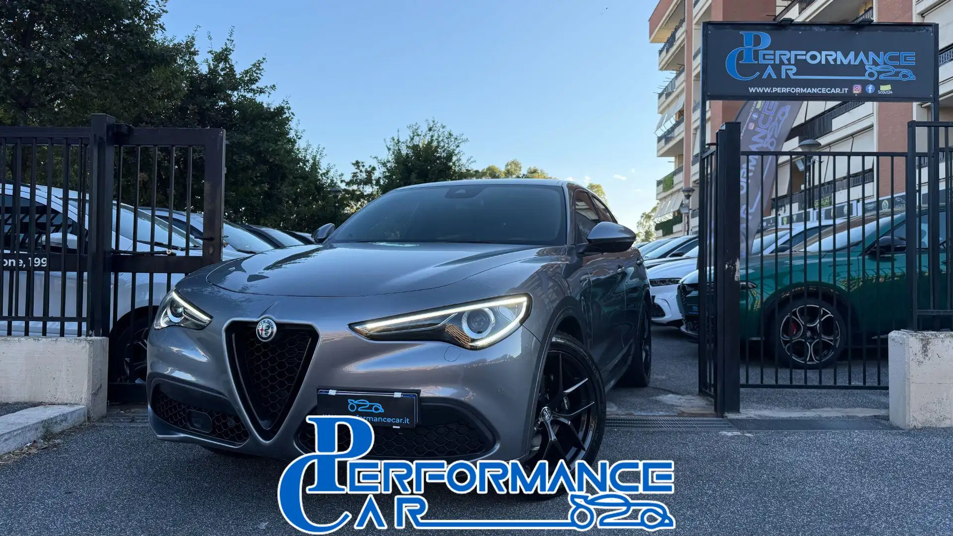 Alfa Romeo Stelvio 2.2TURBODIESEL 210CV AT8 Q4 VELOCE *24M.G.*CL 20"* Grigio - 1
