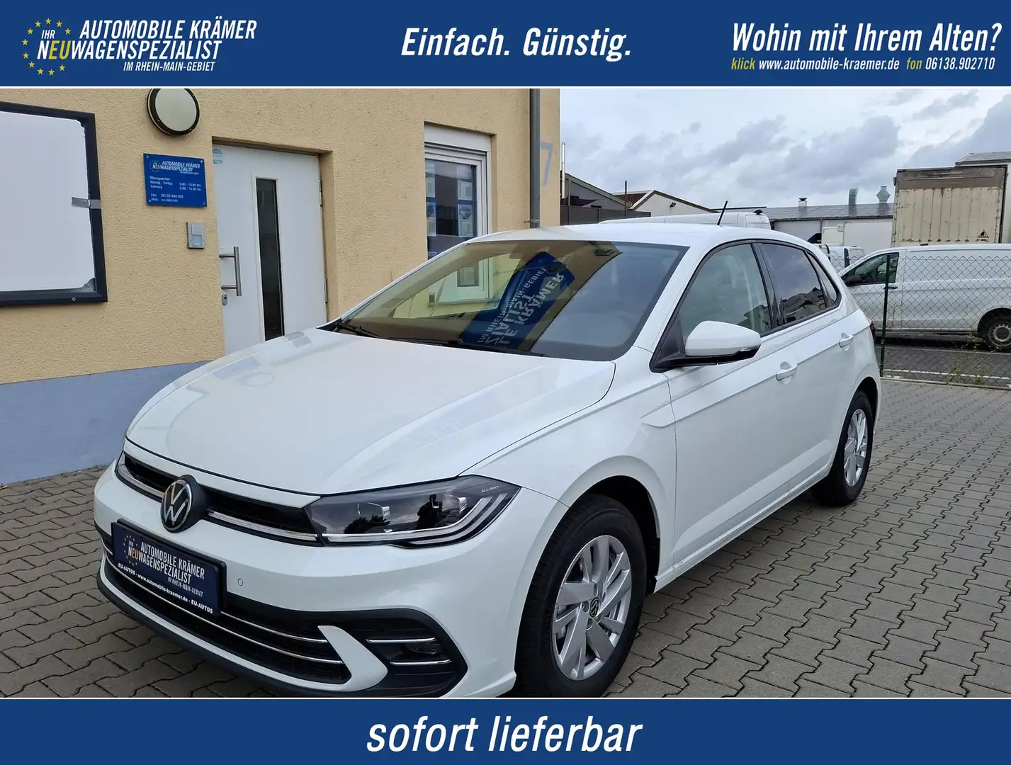 Volkswagen Polo Style Privacy IQ.Light ACC 1.0 TSI 70kW/95PS Weiß - 1