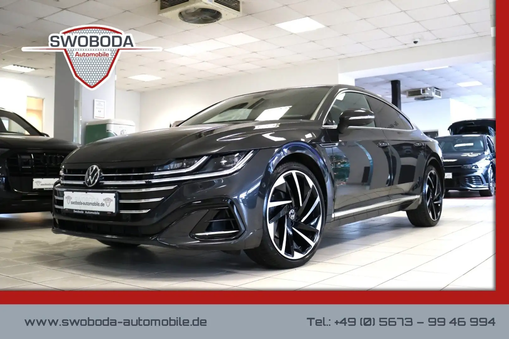 Volkswagen Arteon R-Line 4M DCC AHK HUD STHZ Pano LED Leder Grau - 1