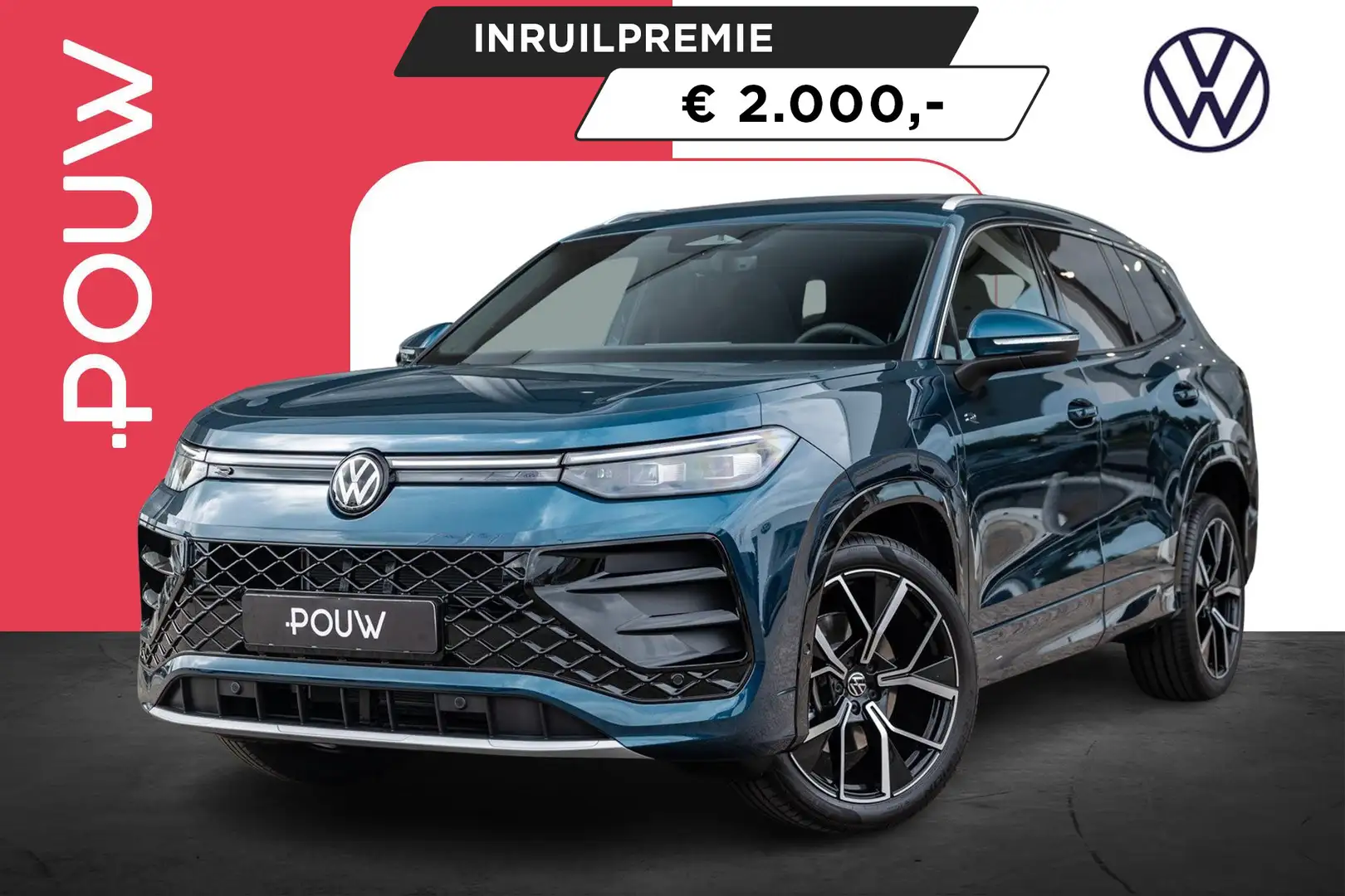 Volkswagen Tayron 1.5 eHybrid 204pk R-Line Edition | LMV 20'' | Trek Blauw - 1