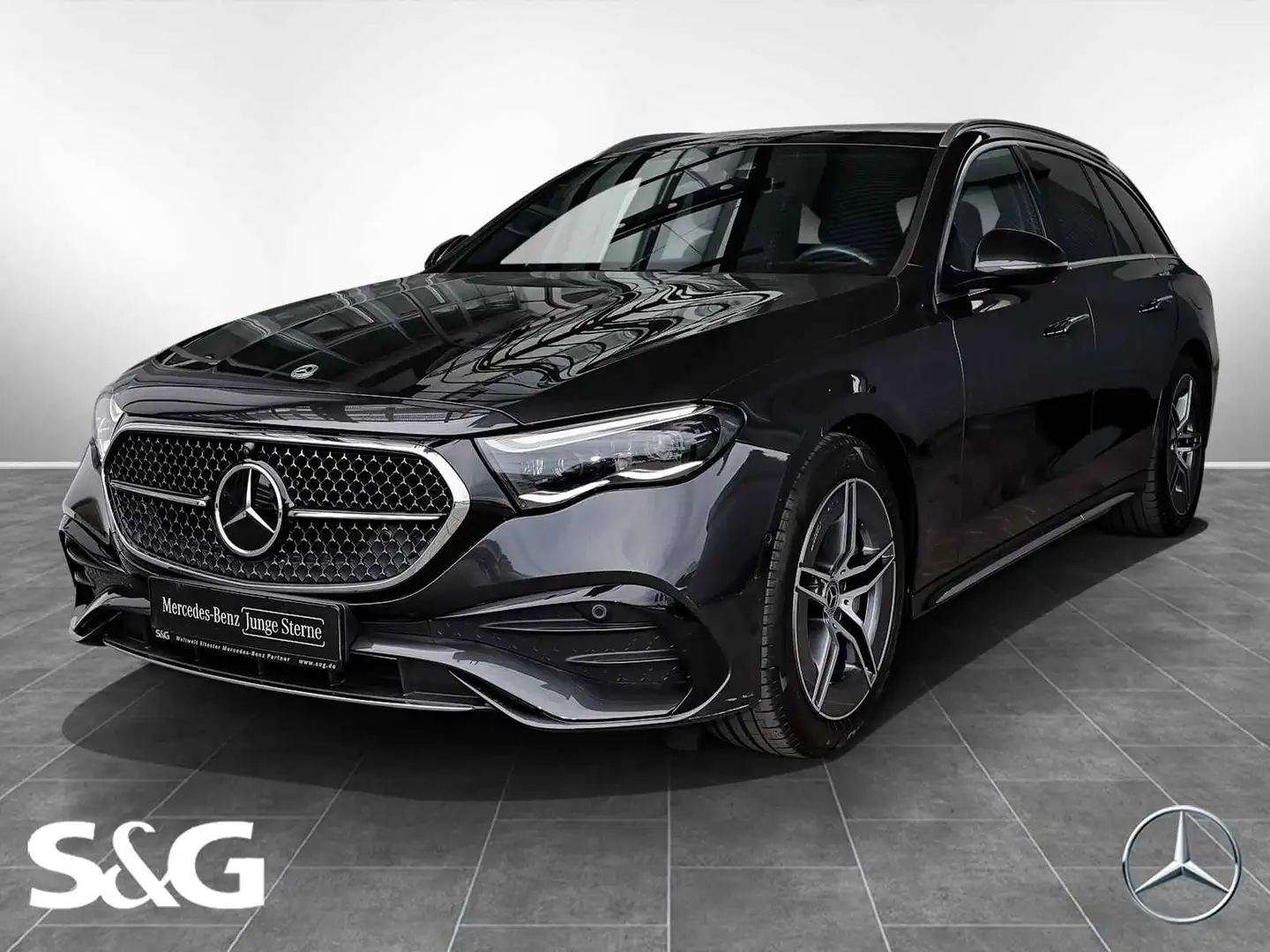 Mercedes-Benz E 300 e T AMG DISTRONIC+BURMESTER+MEMORY+360°+19 Grau - 1