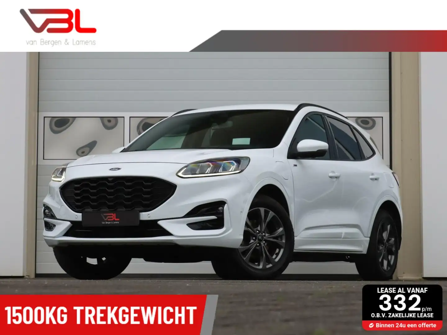 Ford Kuga 2.5 PHEV ST-Line | 1500KG trekgewicht | Elek. wegk Wit - 1