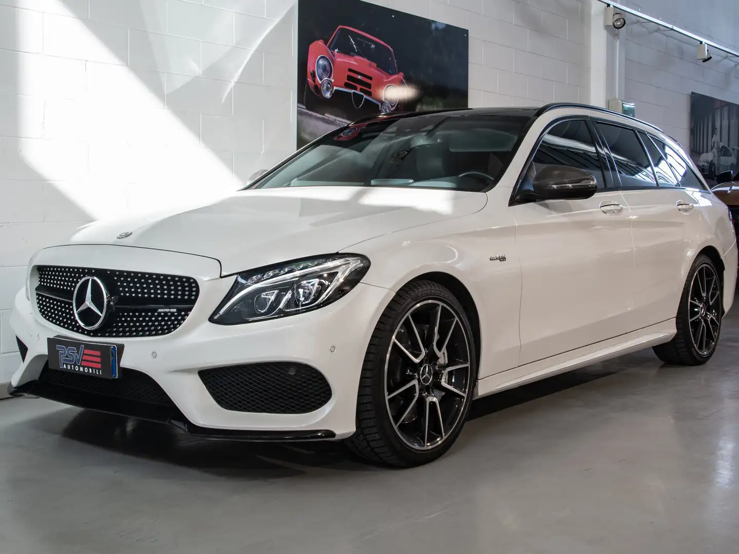 Mercedes-Benz C 43 AMG Sport 4matic auto+TETTO+CARBON PACK+19'+FULL SERVI Wit - 1