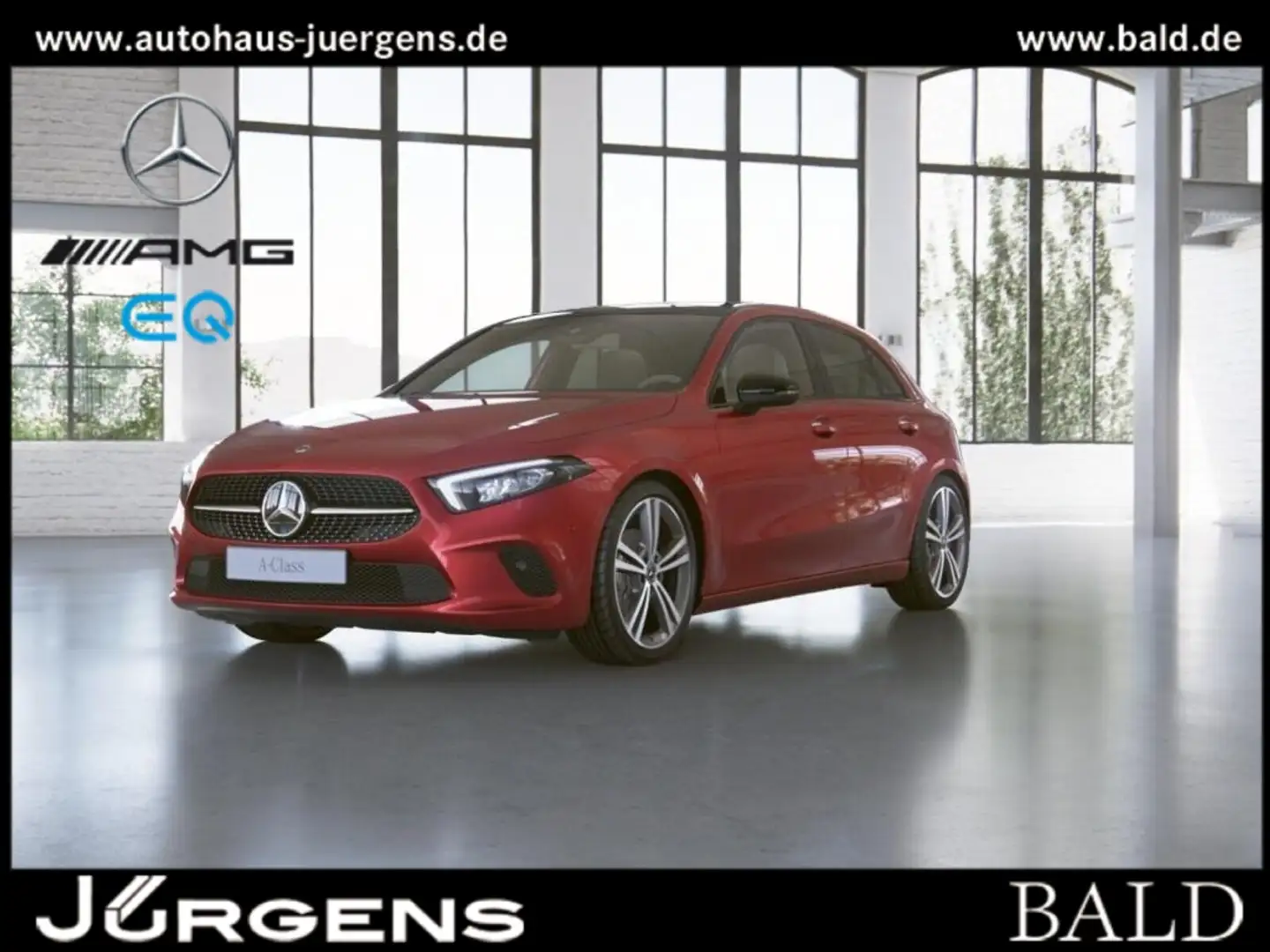 Mercedes-Benz A 200 d Progressive/LED/Cam/Pano/Night/Leder/19" Rot - 1