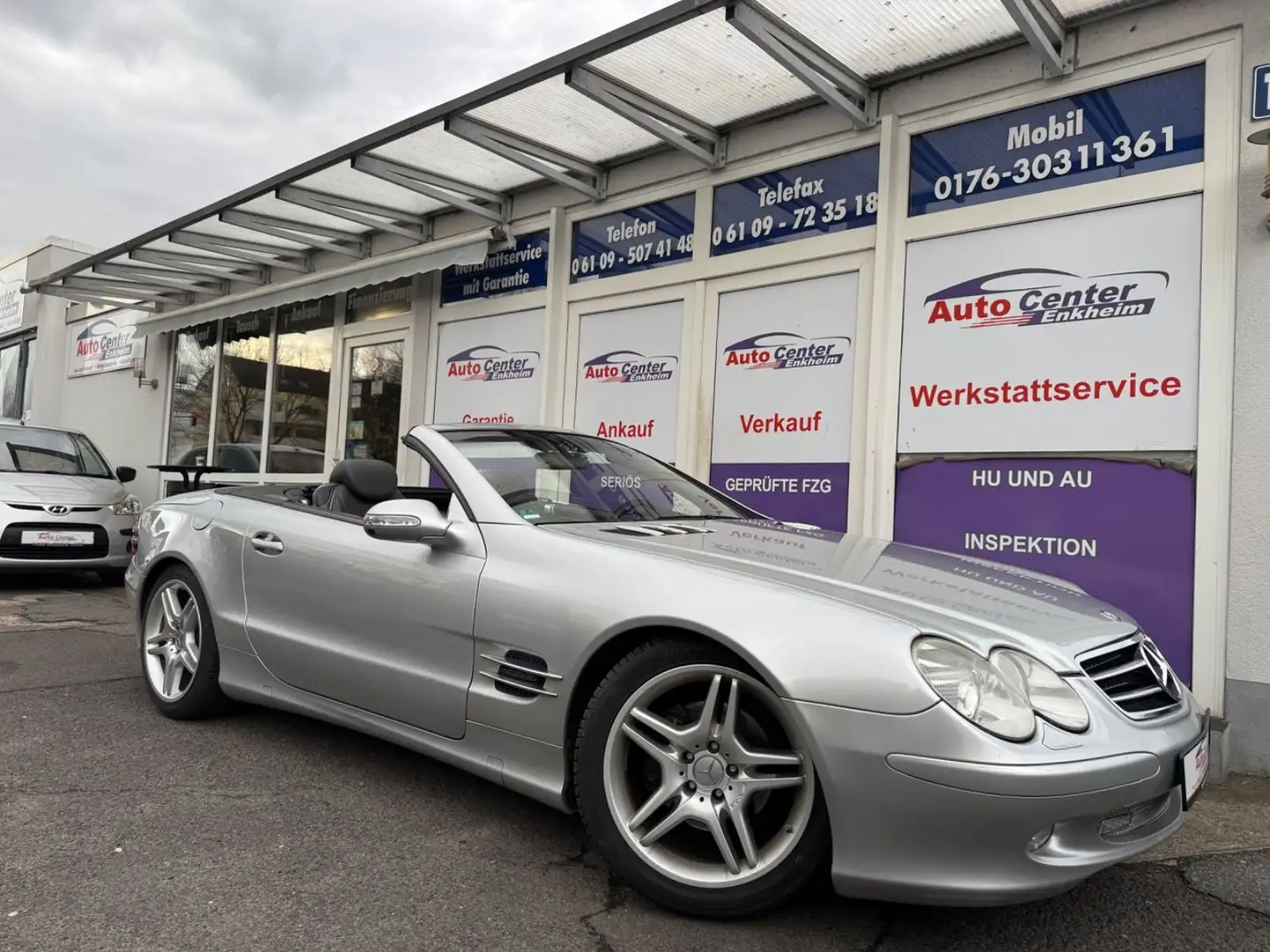 Mercedes-Benz SL 350 Roadster #Aut.#*Memory*Navi*Leder*Xenon* Silber - 1