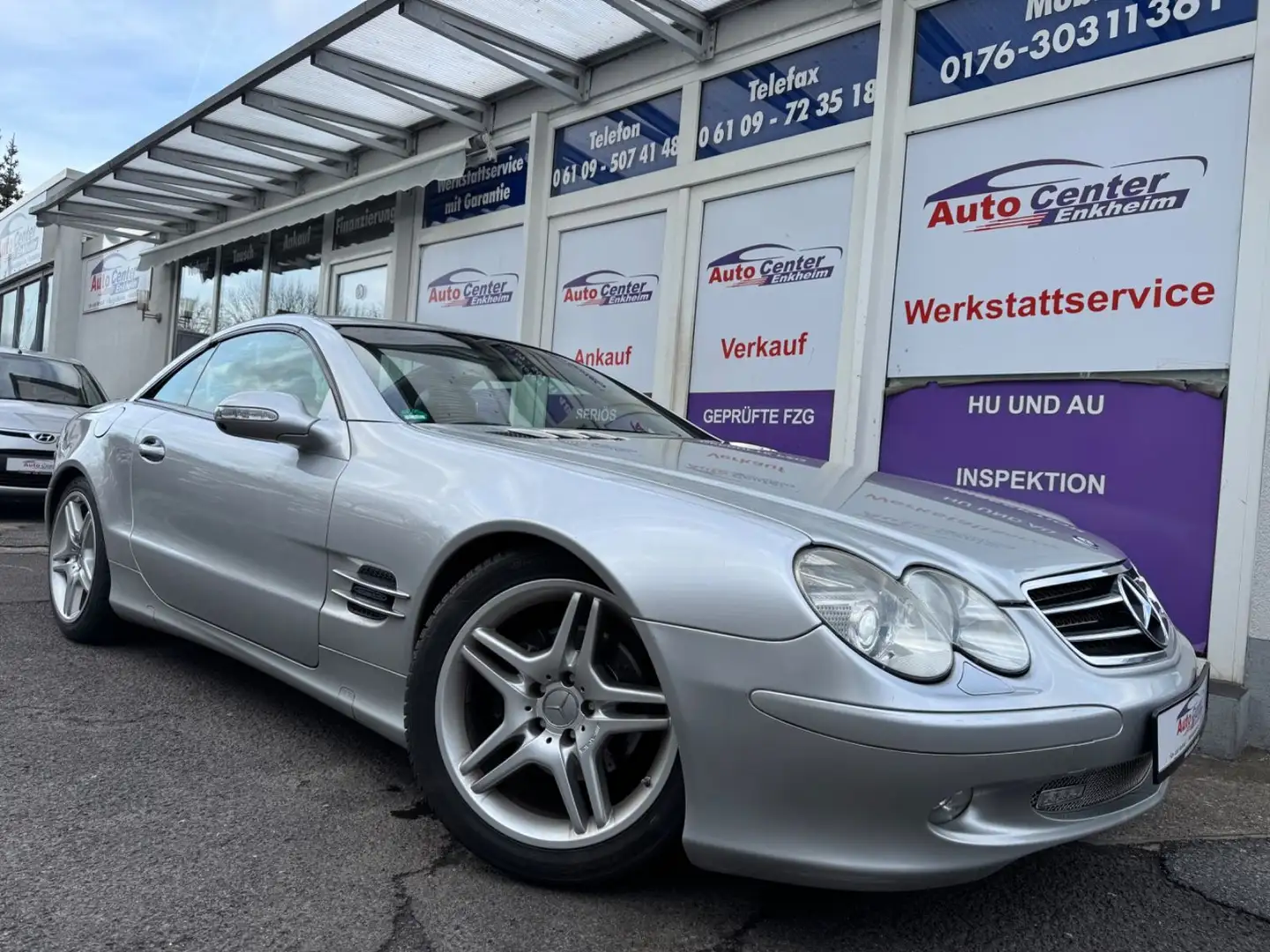 Mercedes-Benz SL 350 Roadster #Aut.#*Memory*Navi*Leder*Xenon* Silber - 2