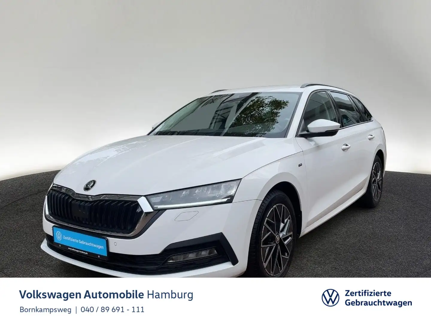 Skoda Octavia Combi 2.0 TDI Ambition DSG Navi LED Weiß - 1